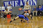 Volleyball vs Emerson  Wheaton College Women's Volleyball vs Emerson College. - Photo by Keith Nordstrom : Wheaton, Volleyball, VB2019